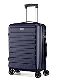 FLIEE Cabin Suitcase Hard Shell | Lightweight Suitcase | Telescopic Handle | TSA 3 Digit Combination Lock | 55x40x20cm Cabin | Suitable for Ryanair, Easyjet, Jet 2 Paid Carry-ons | (Blue, Cabin 20'') - Image 8