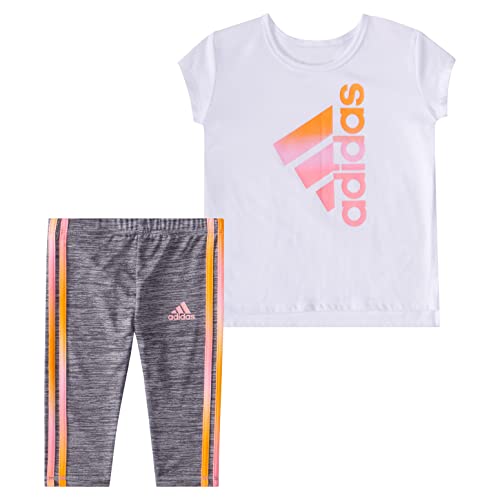 Ensemble adidas avec legging blanc 3 mois idéal pour les sorties en poussette