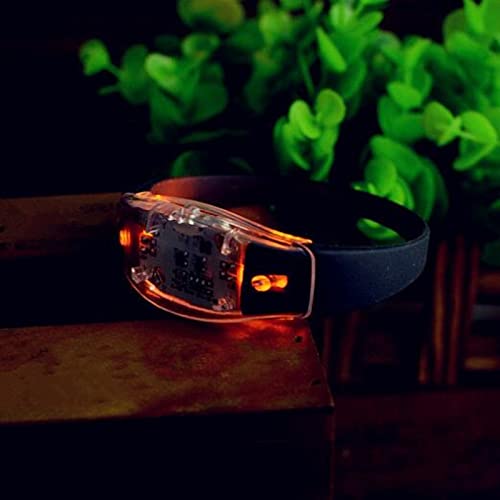 Braccialetto LED Voice nera controllata GUIDATO Braccialetto leggero lampeggiante Lampeggiante Braccialetto Bracciale Barra luminosa Party Home Decoration Decoration Regalo (10 pezzi) Luci di marcia