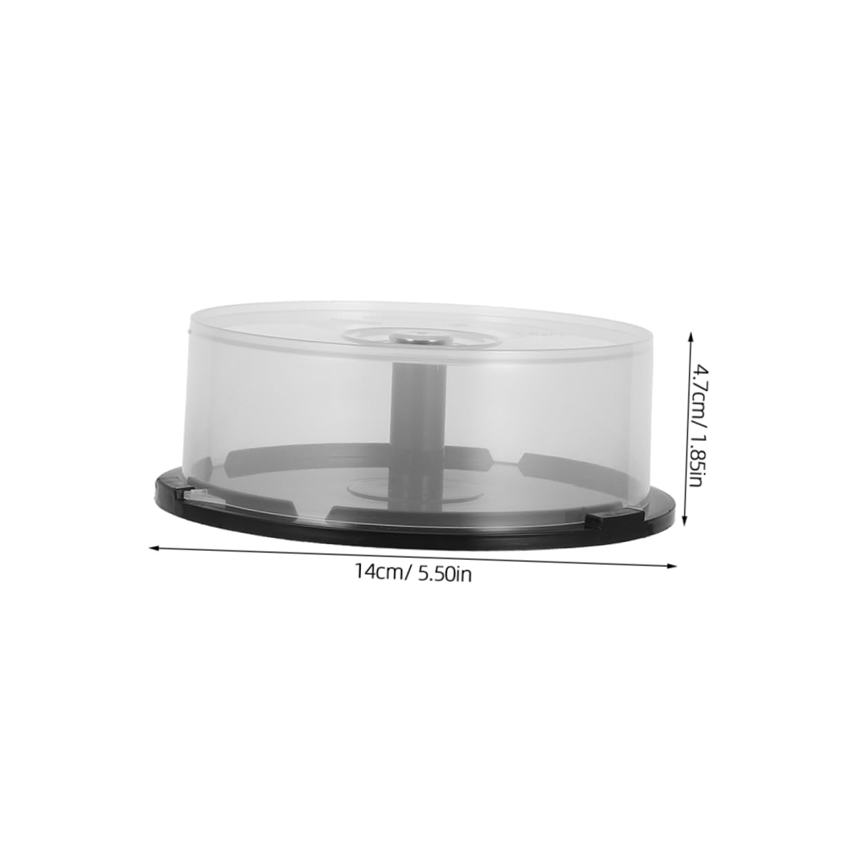 Luxshiny 4pcs Clear CD Dvd Storage Bucket Disc Capacity Plastic Column Organizer Stylish and Disc Holder for Dvds for Home Office Use