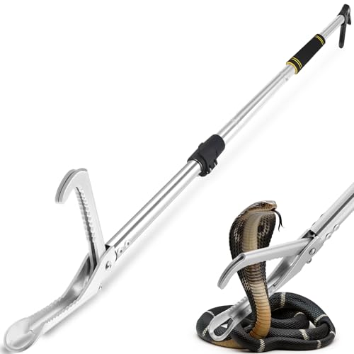 Snake Grabber Tool, 69" Extra Long Snake Tongs Wide Jaw Snake Grabber Catcher Tong Sponge Handle Heavy Duty Snake Grabber For Home Garage Garden Chicken Coop Farm Outdoor Camping & Item Picking
