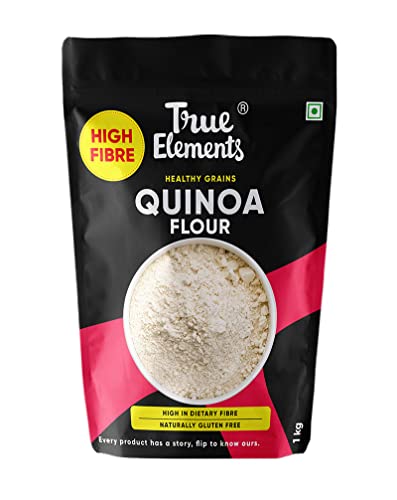 Image of True Elements Quinoa Flour 1kg - Quinoa Atta | Gluten Free | Rich in Dietary Fibre | Protein Rich - Soft Rotis | Improves Gut Health | Protein & Vitamins | No Preservatives