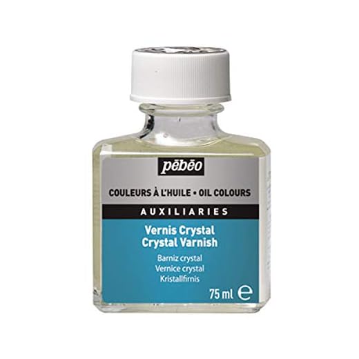 Pébéo – Vernis Crystal Brillant 75 ML – Vernis Tableau Brillant Pébéo - Vernis Peinture Huile Pour Protéger et Sublimer Vos Créations – Vernis Peinture à l’Huile - Flacon 75 ml
