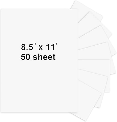 Miniatura 10 de 50 piezas de cartulina roja de 8.5 x 11 pulgadas, hojas de cartulina pesadas, papel de invitación en blanco, tarjetas de felicitación imprimibles,