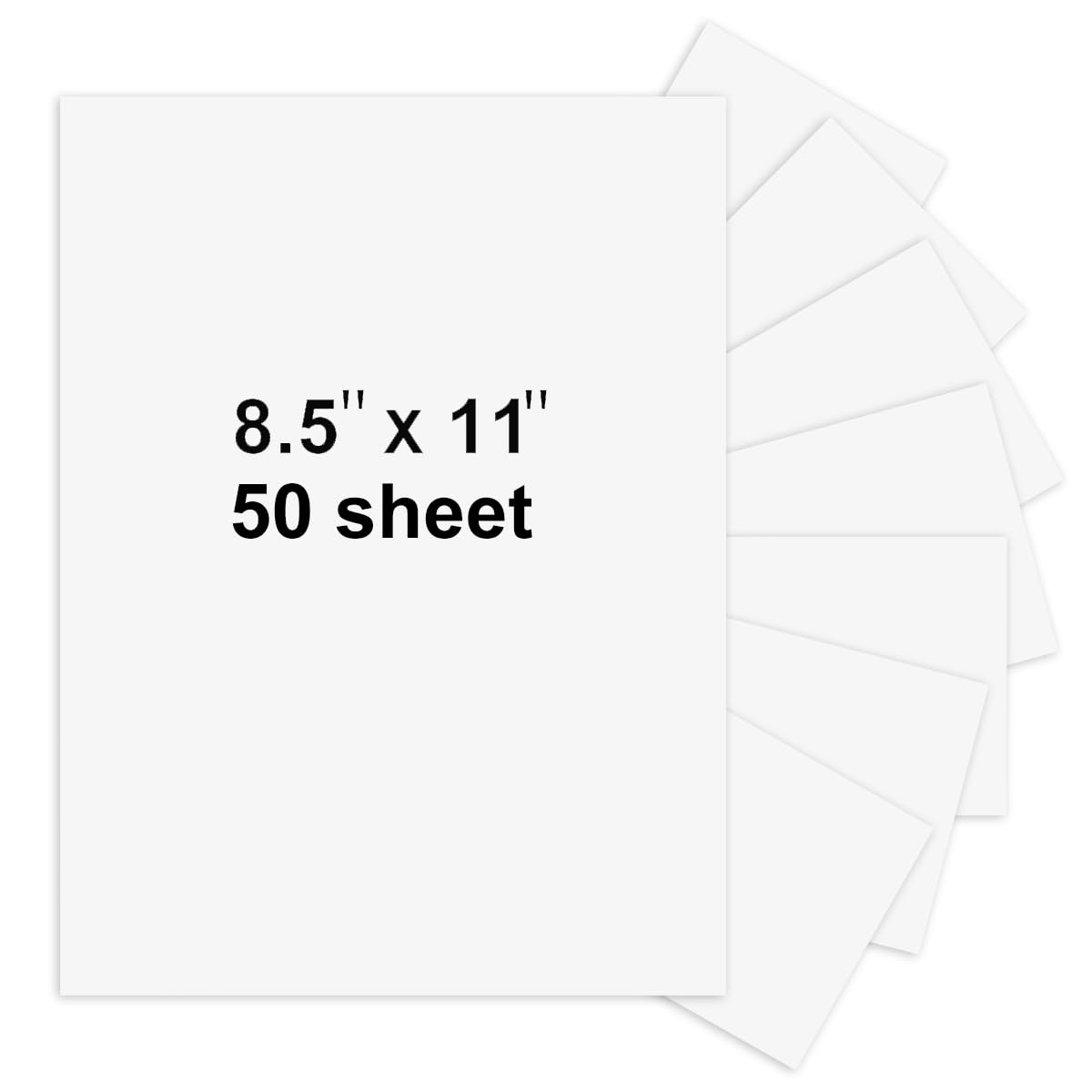 50 Sheets 8.5" x 11" White Cardstock, Heavyweight Cardstock Sheets Blank Invitation Paper Greeting Cards Printable, 75lb Cover 200 GSM
