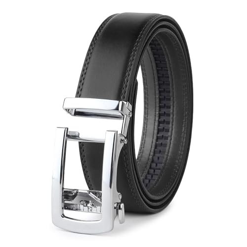 Image of Men's Vegan Leather Belt for Men, Formal /Casual,Autolock| Fit on up to 38 Inches Waist size