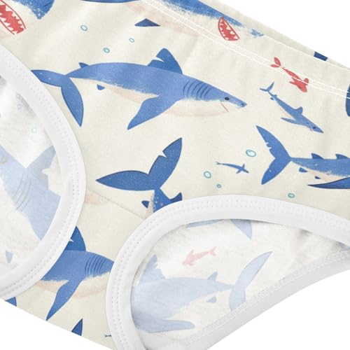 GuoChe Organic Cotton Panties Hipster Triangle Panties Briefs Underwear for Kid in Sizes 2T,3T, 4T, 5T, 6Y and 8Y4