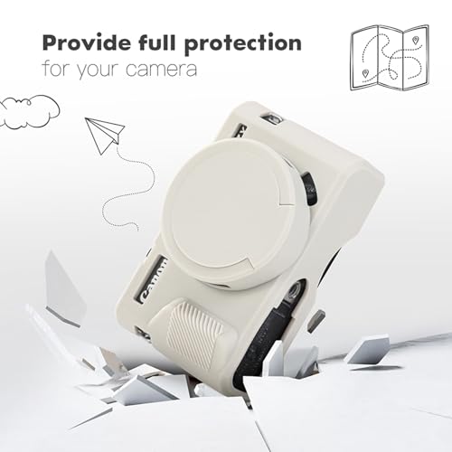Funda protectora de silicona para cámara Canon PowerShot G7 X Mark II miniatura 3