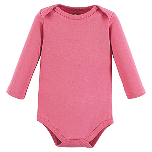Image of Hudson Baby baby-boys Cotton Long-sleeve Bodysuits 5-pack