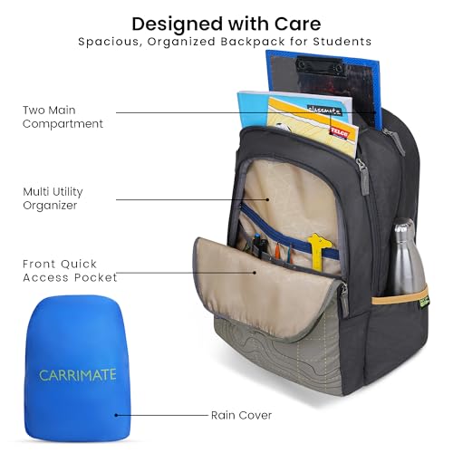 Image of Topo Backpack for Boys & Girls | Lightweight 3 Compartment Bag