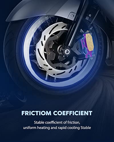 Eccpp Front And Rear Carbon Fiber Brake Pads Fit For Yamaha Raptor 700 Yfm700R Yfm700Rse Yfm700Rse2 Yfm700Rsp Yfm700Rsp Yfm700Rsp2 Yfm700Ryr For Yamaha Rhino 450 660 #TOP3