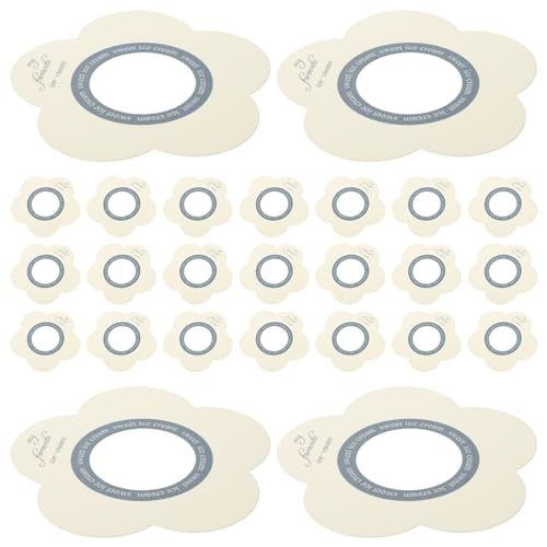 FUNNETOYU 200Piezas Soporte para Helados Goteos y Manchas para Adultos Diseño Portátil y Práctico para Fiestas