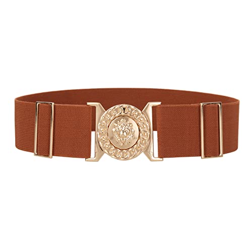 Women's Stretchy Vintage Belt Retro Elastic Wide Waist Cinch Belts Waistband For Dresses4