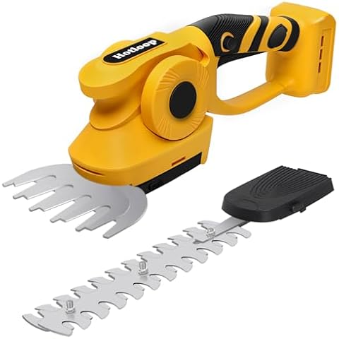 Cordless Hedge Trimmer Compatible with DeWalt 20V MAX Battery, Cordless Bush Trimmer, Grass Shears, 2-in-1 Cordless Hedge Trimmer for Yard and Lawn. (Battery NOT Included) Cover