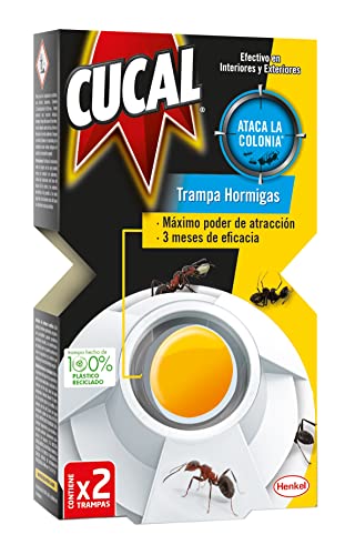 Cucal Insecticida Trampa Hormigas (2 trampas), ataca la colonia, hasta 3 meses de eficacia, máximo poder de atracción Cover