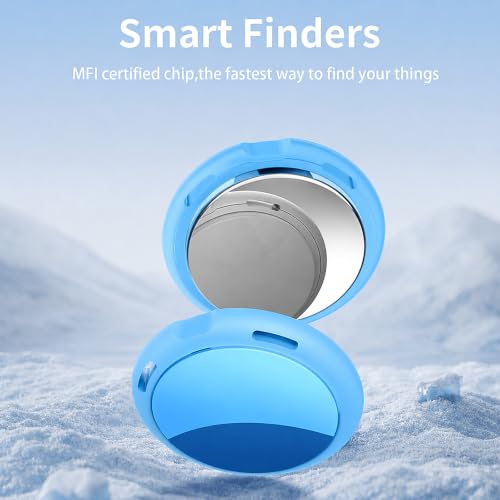 Image of 2 Pack Tracker Tags [Apple MFi Certified] Pair with Apple Find My (iOS Only) Bluetooth Air Smart Tags Key Finder Item Locator Waterproof Finder Worldwide Tracking for Pets Wallet Backpack Dogs Luggage