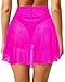 Pinup Fashion Sheer Mini Skirt Women Mesh Hot Pink Cover Up 2025 Bikini Beach Swim High Waisted Cover-Ups Skirts XXL