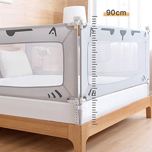 Rieles de cama para dormitorios infantiles seguros con diseño de tres lados 8