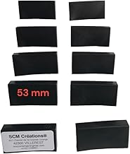 SCM Créations Lot de 10 Embouts Noirs a tétons pour Lattes de 53mm