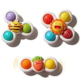 YIQOGAME Sesnsorik Spielzeug für Babys ab 1 2 3 Jahre, Saugnapf Badewannen-Spielzeug im Montessori-Stil, Sicheres & Spaßiges Badespielzeug für Kleinkinder, Toddler ab 1 Jahr