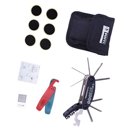 CLISPEED 12 Pcs Kit de Reparação de Pneus de Bicicleta Bicicleta Ciclismo Ferramenta de Reparo Mecân