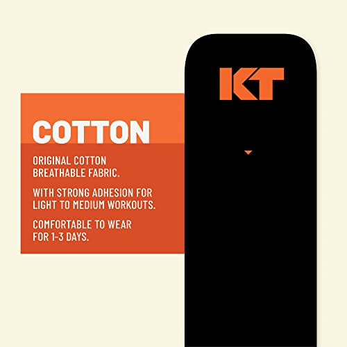 KT Tape Kinesiology Tape Cotton Elastic Therapeutic Tape 16-Feet Uncut Roll Black