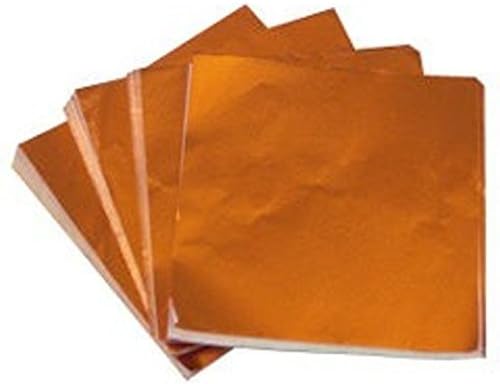 6 X 6 Orange Foil Candy Wrappers by Confectionery House