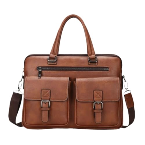 ZYQHMY Men's Big Bag Ones-shoulder Handbag Casual Fashion Business Bag Briefcase