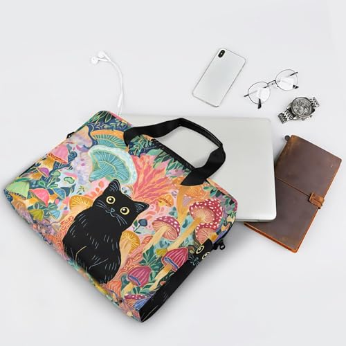 Maletín para portátil ALAZA Mushroom Black Cat 13-15.6" miniatura 7