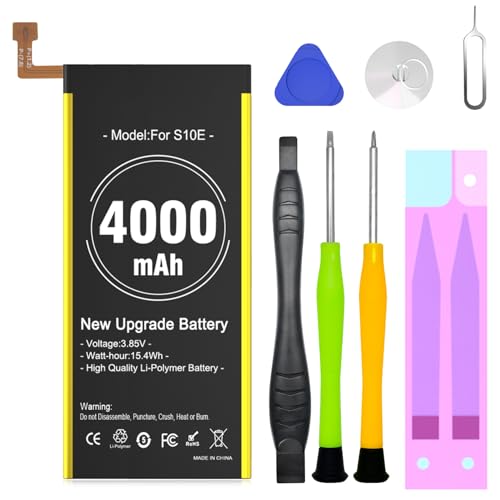 Batería para Samsung Galaxy S10E, 4000 mAh, nuevo 0 ciclo, mayor capacidad, batería de repuesto con kit de reparación completo compatible con Samsung Galaxy S10E G970F, EB-BG970AB