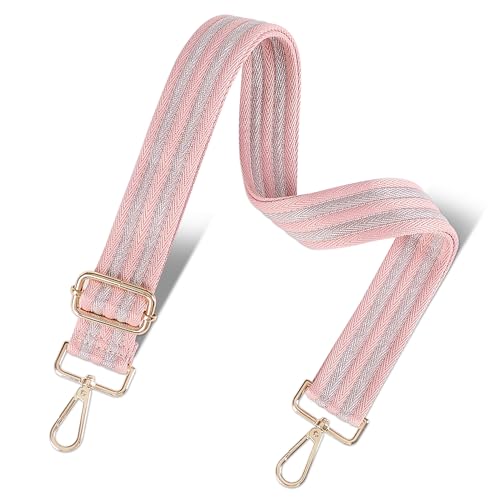 Image of chushui Woven Stripe Purse Straps,Replacement Crossbody Wide Shoulder Adjustable Strap for Bag Handbags