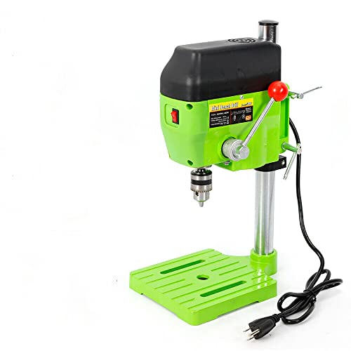 Electrical Bench Drill, 480W 2-Speed Drill Press Bench, Electric Bench Drill Press Stand, Open Hole Milling Machine Portable Drill Press Workbench Drilling Repair Tool Electric Bench Drilling Machine