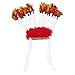 PRETYZOOM Tocado de Plumas Indio Colorido Nativo Americano Bravo Tocado Guerrero Nativo Tocado Halloween Cosplay Fiesta Disfraz para Mujeres Hombres