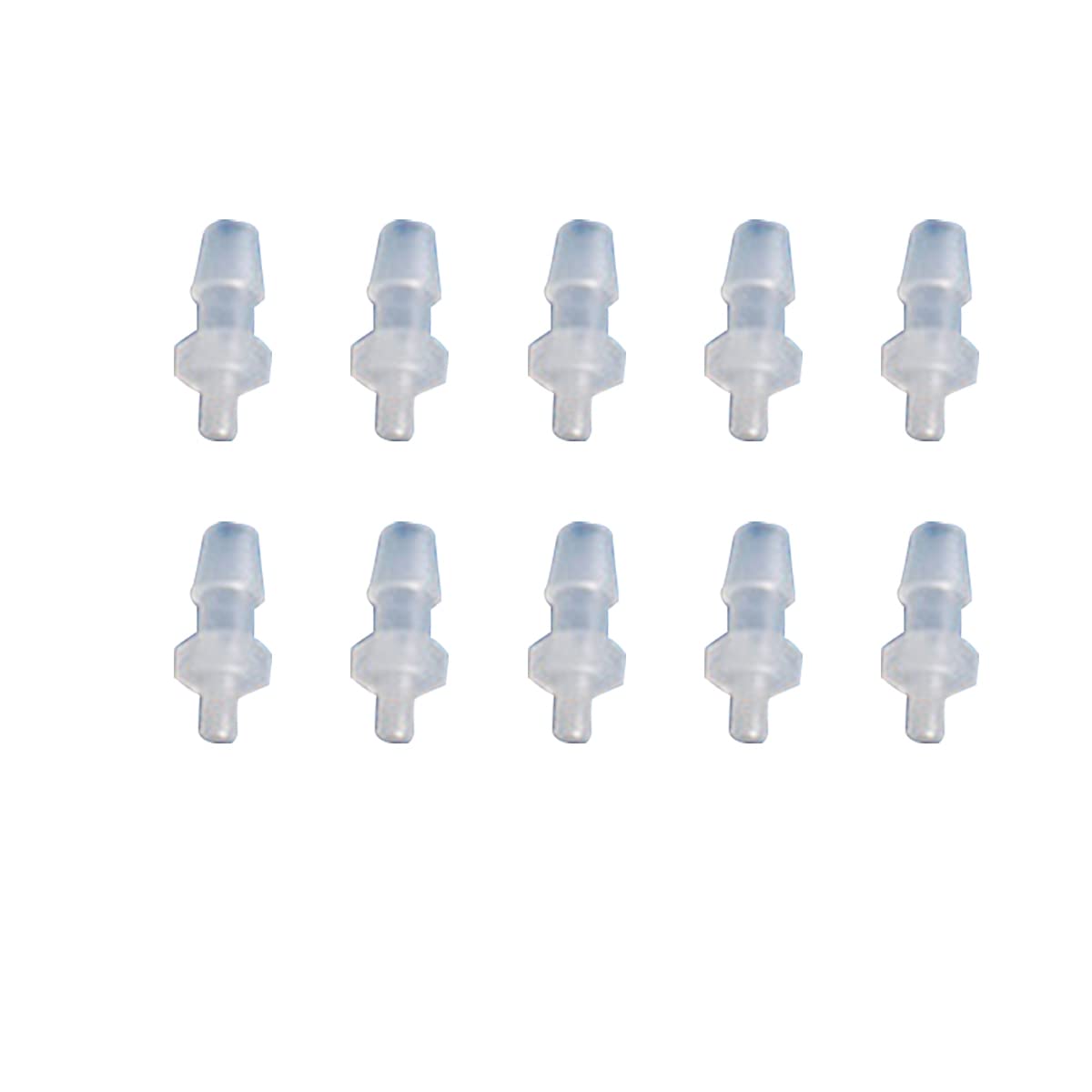 Unifizz Plastic Hose Barb Fittings Pagoda Pipe Fittings 6.8mm Hose Barb M5 External Thread Adapter Connector Straight Joint Splicer Mender Adapter for Fuel Gas Liquid Air 10 PCS