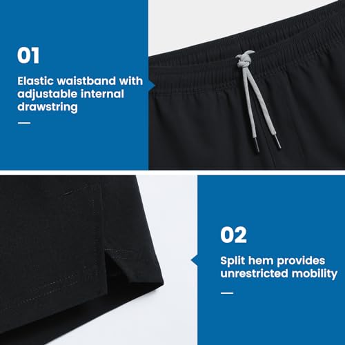 maamgic Gym Shorts for Men 7 inch Inseam with Liner Stretch 2 in 1 Workout Shorts Men Quick Dry Athletic Running Shorts2