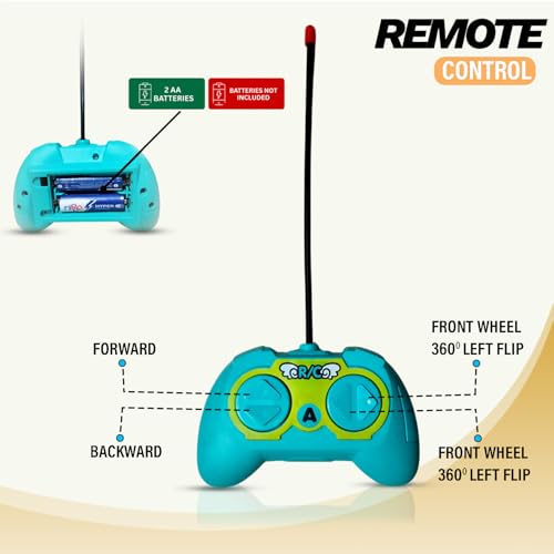 Image of NHR 360 Rotating Stunt RC Car for Kids and Children, Remote Control Rechargeable Car with Lights, Music, 180 Flips, 360 Spins, Durable Indoor & Outdoor Toy for Ages 3+ (Yellow)