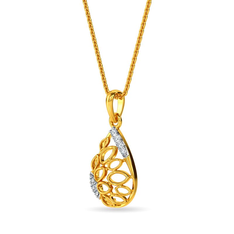 Image of KISNA JEWELS 14KT|18KT BIS Hallmark Pure Gold Pendant for Women