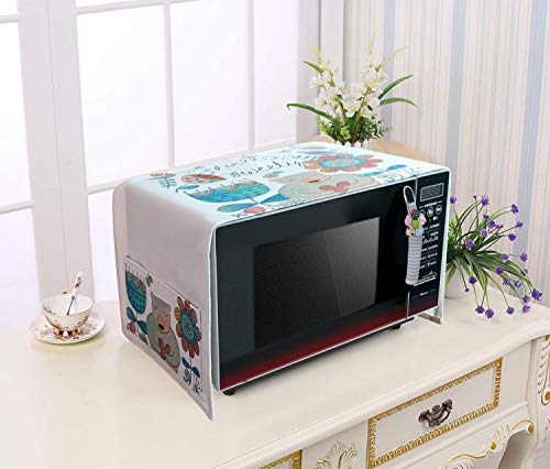 Kefan Mikrowellen-Staubschutz und Griffabdeckung, schützt vor Fingerabdrücken und Lebensmittelflecken Bär + Blau