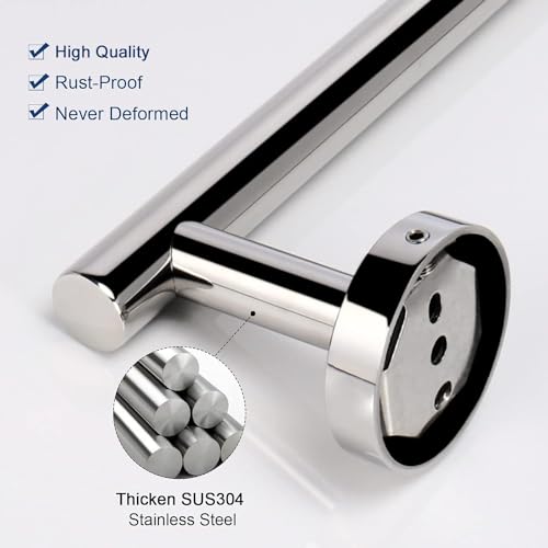 Nearmoon NM-2PHTH-FXRD-CF9IN Hand Towel Holder/Towel Ring, Thicken Stainless Steel Hand Towel Bar For Bathroom thumb #2