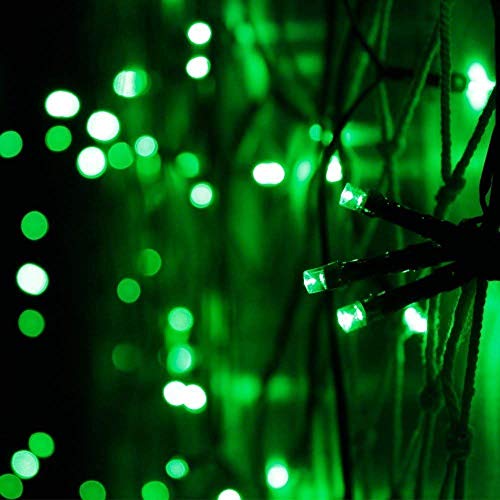 Image of LED String Light 12 Meter with 40 Green LED Bulbs | Copper Wire Fairy Lights for Diwali Decoration, Room Decor, Balcony Decoration, Indoor Outdoor Home Decorative Lighting