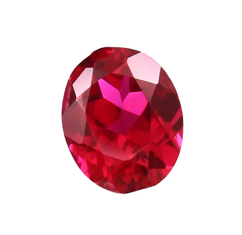 Rubis naturel du Mozambique 10x8mm de forme ovale pour création de bijoux