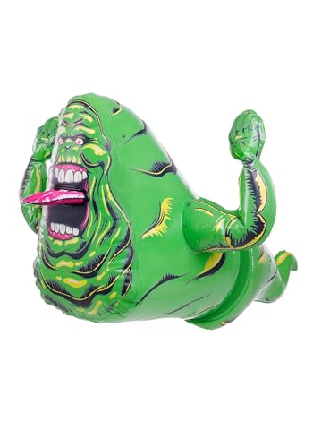 Fun Costumes Ghostbusters Inflatable Slimer Window Cling Decoration | Green Hanging Ghost Halloween Decor for Windows Standard