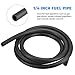 TNAIYH 10 Feet 1/4 Inch ID Car Fuel Line Hose, Small Vehicle Gasoline Tube Kit with 20PCS Clamps, Automotive Fuel Systems Line Hose Set Accessories, for Small Engines and Generators