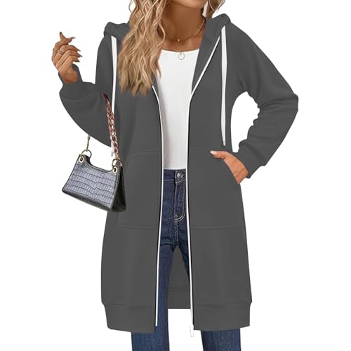 Manteaux décontractés pour femme grande taille confort zippé quotidien