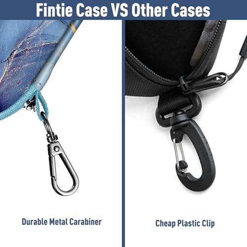Image of FINTIE Sunglasses Case, Hard EVA Shell Shockproof Sport Glasses Case with Metal Carabiner Travel Zipper Eyeglasses Holder