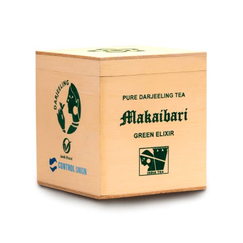 Image of Makaibari Elixir Organic Whole Leaf Green & Black Tea Chestlet | 100 Gm X 2 | USDA Organic Certified Darjeeling Tea