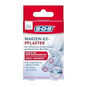 SOS Warzen-Ex Pflaster - 24 Pflaster