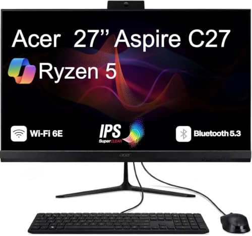 Image of Acer Aspire C27 Professional All-in-One 27 inch FHD Display, AMD Ryzen 5 7430U
