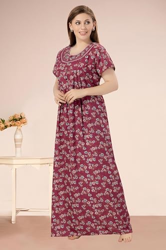 Image of Soulemo Women's Alpine Blended Printed Nighty 1635