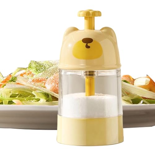 Saleros Para Cocina,Frasco De Vidrio Para Condimentar Porciones De 0.2g | Contenedor para Condimentos de Cocina, Frasco de Vidrio para Azúcar y Pimienta - para Cocinar, Hornear, a la Parrilla, Barbaco